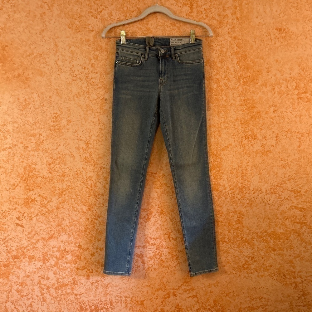 ALL SAINTS Mast Fit Low rise Jeans size 25